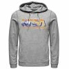 Licensed Character Men's NASA Space Technology Retro Rainbow Logo Hoodie White -Licensed Character Shop unnamed file 8221