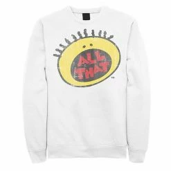 Licensed Character Men's Nickelodeon All That Classic Vintage Face Sweatshirt Kelly