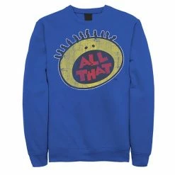 Licensed Character Men's Nickelodeon All That Classic Vintage Face Sweatshirt Kelly -Licensed Character Shop unnamed file 8227