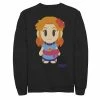 Licensed Character Men's Nintendo Legend Of Zelda Links Awakening Marin Chibi Style Graphic Fleece Pullover Athletic Heather -Licensed Character Shop unnamed file 8232