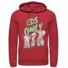 Licensed Character Men's Ed, Edd & Eddy Eds Only Portrait Hoodie Red -Licensed Character Shop unnamed file 8248