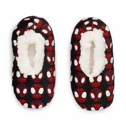 Licensed Character Toddler Boy Fuzza Babba Marvel Spidey And His Amazing Friends Slipper Socks