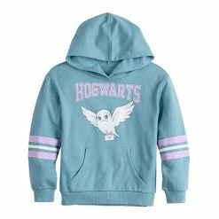 Licensed Character Girls 7-16 Harry Potter "Hogwarts" Hedwig Varsity Graphic Hoodie
