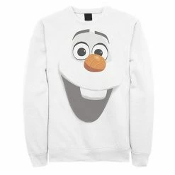Licensed Character Mens Disney Frozen Olaf Large Face Sweatshirt