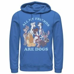 Licensed Character Mens Disney All My Friends Are Dogs Hoodie