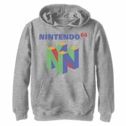 Licensed Character Boys 8-20 Nintendo 64 Logo Colorful Hoodie