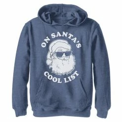 Licensed Character Boys 8-20 On Santa's Cool List Christmas Graphic Fleece Hoodie