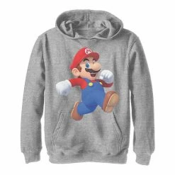 Licensed Character Boys 8-20 Super Mario Bros Mario Running Man Poster Hoodie