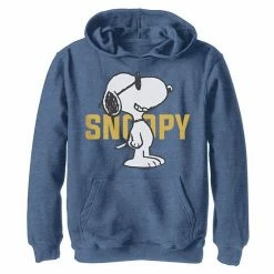 Licensed Character Boys 8-20 Peanuts Glasses Cool Style Hoodie