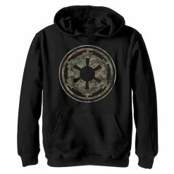 Licensed Character Boys 8-20 Star Wars Empire Green Camo Empirical Logo Hoodie