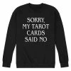 Licensed Character Men's Tarot Cards Said No Sweatshirt -Licensed Character Shop unnamed file 8511
