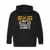 Licensed Character Men's "Warning May Yell At Video Games" Hoodie Black -Licensed Character Shop unnamed file 8512