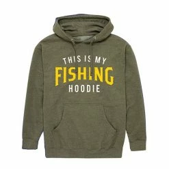 Licensed Character Men's "This Is My Fishing" Hoodie Green -Licensed Character Shop unnamed file 8520