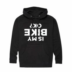 Licensed Character Men's "Is My Bike OK?" Hoodie Black -Licensed Character Shop unnamed file 8522