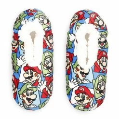 Licensed Character Boys 4-20 Nintendo's Super Mario Fuzzy Babba Slipper Socks