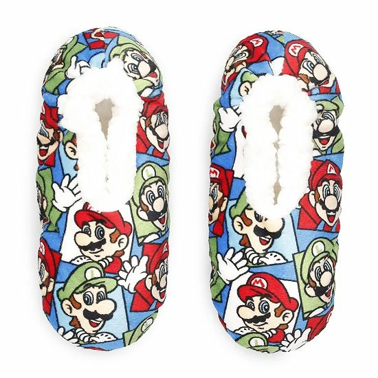 Licensed Character Boys 4-20 Nintendo's Super Mario Fuzzy Babba Slipper Socks 3 Licensed Character Boys 4-20 Nintendo's Super Mario Fuzzy Babba Slipper Socks