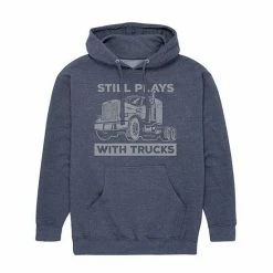 Licensed Character Men's "Still Plays With Trucks" Hoodie Blue -Licensed Character Shop unnamed file 8549