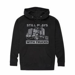 Licensed Character Men's "Still Plays With Trucks" Hoodie Blue -Licensed Character Shop unnamed file 8550