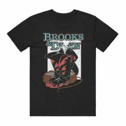 Licensed Character Men's Brooks & Dunn Graphic Tee Black