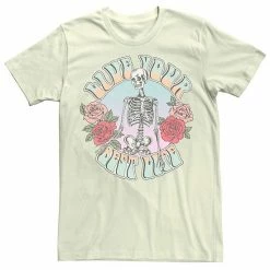 Licensed Character Men's Fifth Sun "Live Your Best Life" Skeleton Tee Charcoal Heather -Licensed Character Shop unnamed file 8634