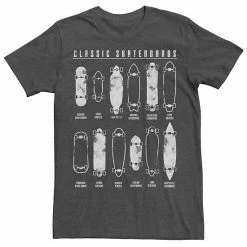 Licensed Character Men's Classic Skateboards Lineup Sketch Tee Charcoal Heather -Licensed Character Shop unnamed file 8639