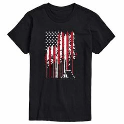 Licensed Character Men's Camp Pines American Flag Tee Navy