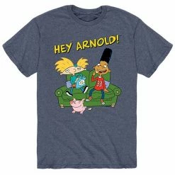 Licensed Character Men's Hey Arnold! Couch Tee Blue -Licensed Character Shop unnamed file 8661