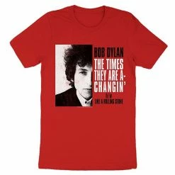 Licensed Character Men's Bob Dylan The Times They Are A Changing Tee