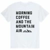 Licensed Character Men's Coffee And Mountain Air Tee Grey -Licensed Character Shop unnamed file 8734