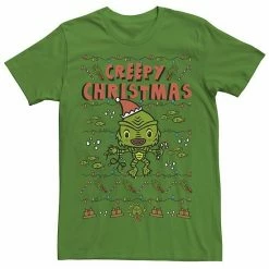 Licensed Character Men's Universal Monsters Christmas Black Lagoon Creepy Christmas Graphic Tee