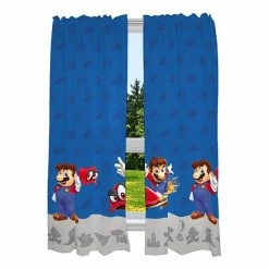 Licensed Character Nintendo Super Mario World 2-Pack Window Curtain Set