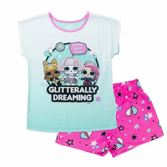 Licensed Character Girls 4-12 L.O.L Surprise! Glitterally Dreaming Pajama Set 3 Licensed Character Girls 4-12 L.O.L Surprise! Glitterally Dreaming Pajama Set