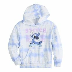 Licensed Character Girls 7-16 Disney Lilo & Stitch Tie Dye Graphic Hoodie