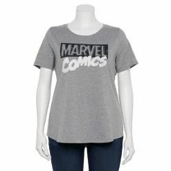 Licensed Character Plus Size Marvel Comics Graphic Tee