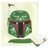 Licensed Character Disney's Star Wars Boba Fett Decorated Helmet Silk Touch Throw Blanket