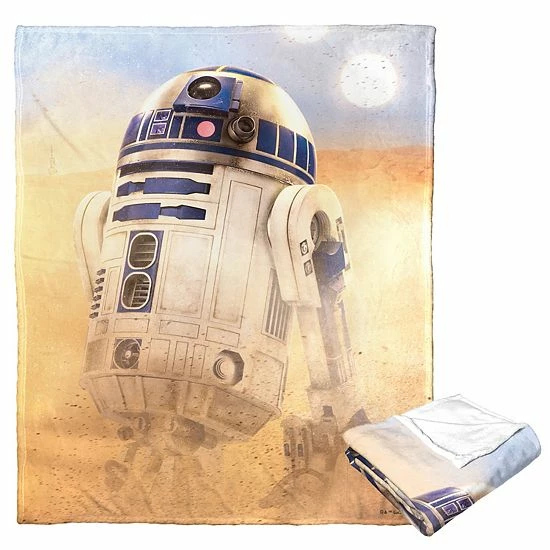 Licensed Character Disney's Star Wars R2-D2 Silk Touch Throw Blanket 3 Licensed Character Disney's Star Wars R2-D2 Silk Touch Throw Blanket