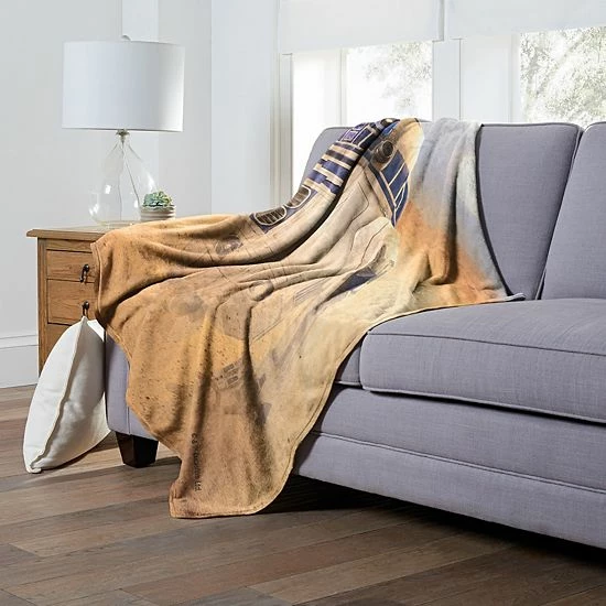 Licensed Character Disney's Star Wars R2-D2 Silk Touch Throw Blanket 4 Licensed Character Disney's Star Wars R2-D2 Silk Touch Throw Blanket - Image 2
