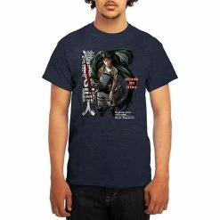 Licensed Character Men's Attack On Titan Tee Heather Navy -Licensed Character Shop unnamed file 8976