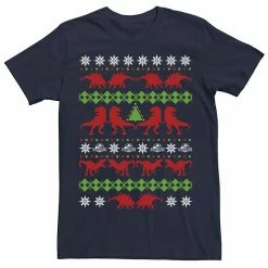 Licensed Character Men's Jurassic World Dino Ugly Holiday Sweater Tee Athletic Heather -Licensed Character Shop unnamed file 9021