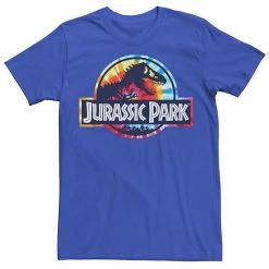 Licensed Character Men's Jurassic Park Tie Dye Circle Logo Tee Black -Licensed Character Shop unnamed file 9030