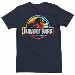 Licensed Character Men's Jurassic Park Tie Dye Circle Logo Tee Black -Licensed Character Shop unnamed file 9033