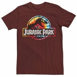 Licensed Character Men's Jurassic Park Tie Dye Circle Logo Tee Black -Licensed Character Shop unnamed file 9034
