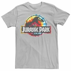 Licensed Character Men's Jurassic Park Tie Dye Circle Logo Tee Black -Licensed Character Shop unnamed file 9037