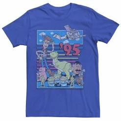 Licensed Character Men's Disney / Pixar Toy Story 95 Retro Distressed Colorful Tee Light Blue -Licensed Character Shop unnamed file 9044