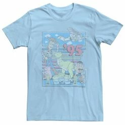 Licensed Character Men's Disney / Pixar Toy Story 95 Retro Distressed Colorful Tee Light Blue -Licensed Character Shop unnamed file 9045