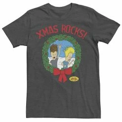Licensed Character Men's Beavis And Butthead Christmas Costumes Graphic Tee Kelly Heather -Licensed Character Shop unnamed file 9049