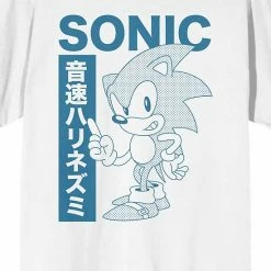 Licensed Character Men's Sonic The Hedgehog 1 Kanji Text Tee -Licensed Character Shop unnamed file 9096