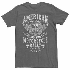 Licensed Character Men's American Motorcycle Rally Nashville, TN Tee Navy Heather