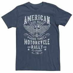 Licensed Character Men's American Motorcycle Rally Nashville, TN Tee Navy Heather -Licensed Character Shop unnamed file 9105