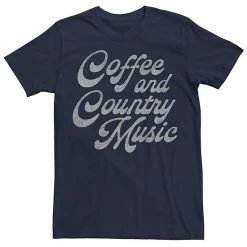 Licensed Character Men's Trendy Country And Coffee Tee Black -Licensed Character Shop unnamed file 9121